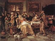 Jan Steen The Bean Feast oil painting picture wholesale